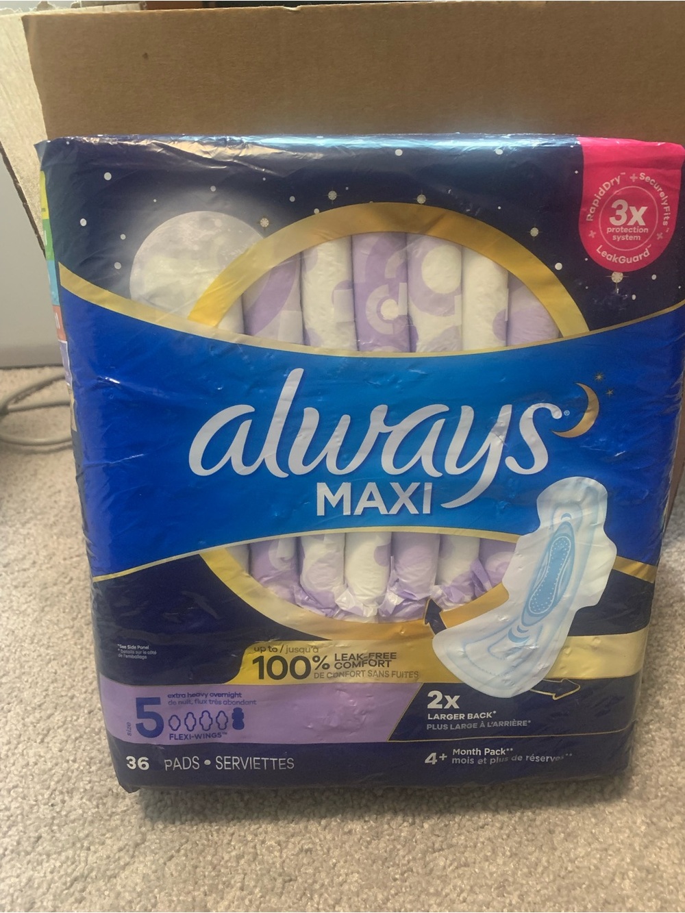 Always Maxi Pads Package